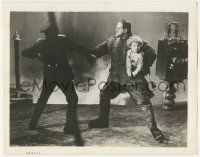 4x823 SON OF FRANKENSTEIN 8x10.25 still '39 monster Boris Karloff holding boy grabs Lionel Atwill!