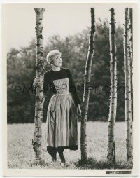 4x829 SOUND OF MUSIC 8x10.25 still '65 full-length Julie Andrews as Maria singing by trees!