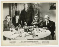 4x840 SPELLBOUND 8.25x10.25 still '45 cool point of view image of Peck's view of men at table!