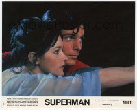 4x868 SUPERMAN 8x10 color still #8 '78 best close up of Christopher Reeve & Margot Kidder flying!