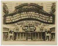 4x882 TED LEWIS 8x10 still '31 front of the Paramount Theatre where he performed in New York!