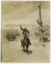 4x897 THREE VIOLENT PEOPLE 7.5x9.25 still '56 Charlton Heston w/ lasso riding on horse in desert!