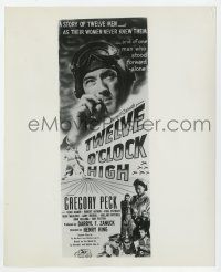 4x927 TWELVE O'CLOCK HIGH 8.25x10 still R55 great image of Gregory Peck used on the insert!