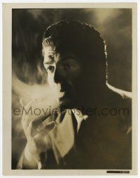 4x944 VICTOR MATURE 8x10.25 still '40s head & shoulders portrait smoking cigarette in shadows!