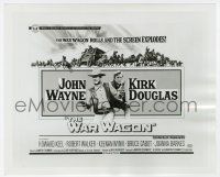 4x959 WAR WAGON 8.25x10 still '67 great image of John Wayne & Kirk Douglas used on the half-sheet!
