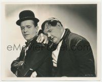 4x960 WAY OUT WEST 8x10 still '37 great close up of Oliver Hardy sleeping on Stan Laurel's back!
