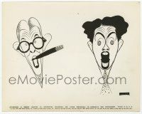 4x964 WHEELER & WOOLSEY 8x10.25 still '34 great cartoon drawing of the wacky comedy team!