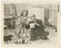 4x993 YOUNG AS YOU FEEL 8x10 still '40 Jed Prouty & Joan Valerie playing with baby!