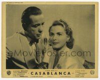 4x157 CASABLANCA English FOH LC '42 classic close up of Humphrey Bogart staring at Ingrid Bergman!