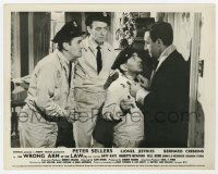 4x981 WRONG ARM OF THE LAW English FOH LC '63 Peter Sellers grabs man as Stark & another watch!