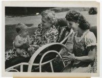 4x302 ETHEL BARRYMORE 6.75x8.5 news photo '47 with daughter Ethel Miglietta & grandson John Drew!