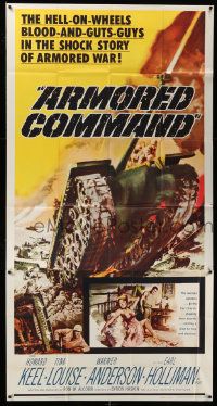 4y723 ARMORED COMMAND 3sh '61 hell-on-wheels blood-and-guts-guys in the shock story of armored war!