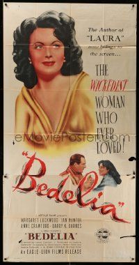 4y732 BEDELIA 3sh '47 sexy Margaret Lockwood is the wickedest woman who ever loved!