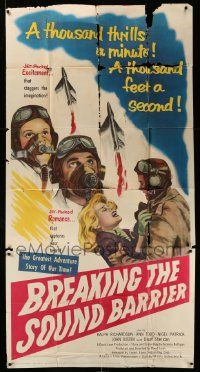 4y744 BREAKING THE SOUND BARRIER 3sh '52 David Lean, a thousand thrills a second, cool image!