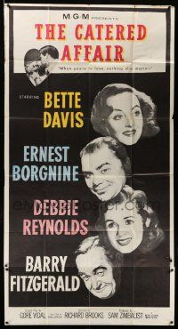 4y761 CATERED AFFAIR 3sh '56 Debbie Reynolds, Bette Davis, Ernest Borgnine, Barry Fitzgerald