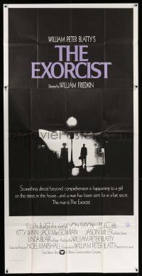 4y784 EXORCIST int'l 3sh '74 William Friedkin, Von Sydow, horror classic from William Peter Blatty!