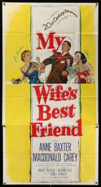 4y868 MY WIFE'S BEST FRIEND 3sh '52 Macdonald Carey, Catherine McLeod & sexy Anne Baxter!