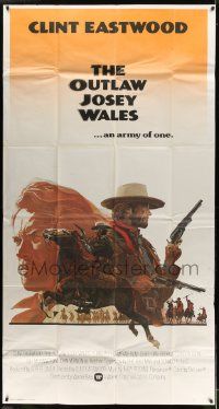 4y880 OUTLAW JOSEY WALES int'l 3sh '76 Clint Eastwood is an army of one, best Roy Andersen art!