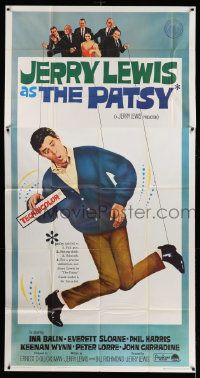 4y884 PATSY 3sh '64 wacky image of star & director Jerry Lewis hanging from strings like a puppet!