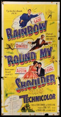 4y897 RAINBOW 'ROUND MY SHOULDER 3sh '52 up-in-the-clouds fun in an out-of-this-world musical!