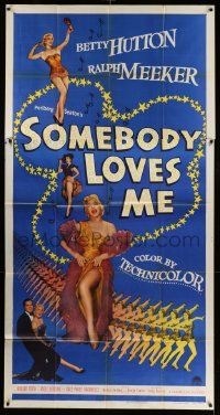 4y939 SOMEBODY LOVES ME 3sh '52 four images of sexy dancer Betty Hutton + many showgirls!