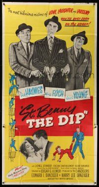 4y945 ST BENNY THE DIP 3sh '51 a mixture of love, laughter & larceny, directed by Edgar Ulmer!