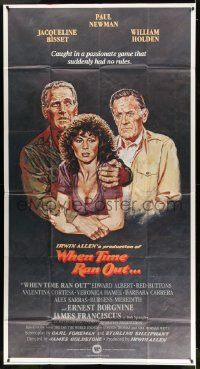 4y992 WHEN TIME RAN OUT int'l 3sh '80 Paul Newman, William Holden & Jacqueline Bisset by Tanenbaum!