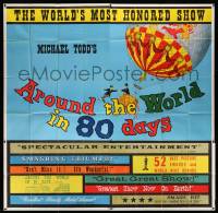 4y010 AROUND THE WORLD IN 80 DAYS 6sh '58 all-star epic, The World's Most Honored Show!