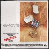 4y020 CATCH 22 int'l 6sh '70 directed by Mike Nichols, based on the novel by Joseph Heller!
