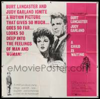 4y023 CHILD IS WAITING 6sh '63 Howard Terpning art of Burt Lancaster & Judy Garland, Cassavetes!