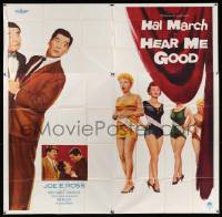 4y041 HEAR ME GOOD 6sh '57 Hal March, Joe Ross, Merry Anders, Jean Willes, beauty contest comedy!