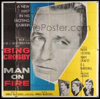 4y058 MAN ON FIRE 6sh '57 huge head shot of Bing Crosby, who wants to keep custody of his child!