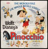 4y067 PINOCCHIO 6sh R62 Disney classic fantasy cartoon about a wooden boy who wants to be real!