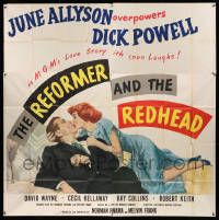 4y072 REFORMER & THE REDHEAD 6sh '50 June Allyson overpowers Dick Powell with 1000 laughs!