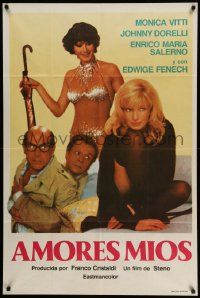 4y277 AMORI MIEI Argentinean '78 married Monica Vitti in love triangle, Edwige Fenech, Steno!