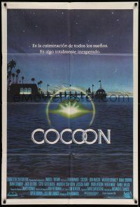 4y296 COCOON Argentinean '85 Ron Howard science fiction classic, great John Alvin artwork!