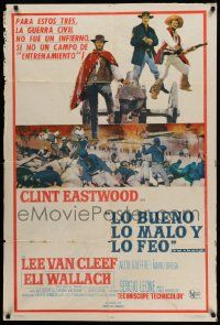 4y315 GOOD, THE BAD & THE UGLY Argentinean '68 Clint Eastwood, Lee Van Cleef, Sergio Leone classic!