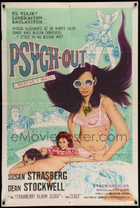 4y347 PSYCH-OUT Argentinean '68 AIP, psychedelic drugs, sexy pleasure lover Susan Strasberg!