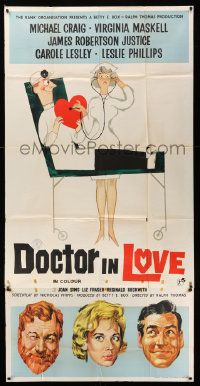 4y778 DOCTOR IN LOVE English 3sh '61 Michael Craig, Virginia Maskell, James Robertson Justice