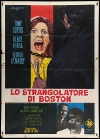 4y414 BOSTON STRANGLER Italian 1p '68 Tony Curtis, Henry Fonda, he killed 13 girls, different art!