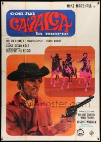 4y447 DEATH RIDES ALONG Italian 1p '67 Giuseppe Vari's Con lui cavalca la morte, spaghetti western!