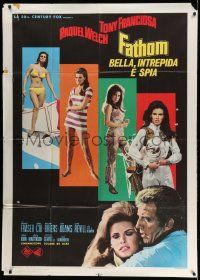 4y478 FATHOM Italian 1p '67 five different full-length images of sexy Raquel Welch!