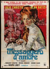 4y496 GO BETWEEN Italian 1p '71 different artwork of Julie Christie, directed by Joseph Losey!