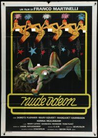4y594 NUDE ODEON Italian 1p '78 great artwork of sexy naked woman with five nude showgirls!