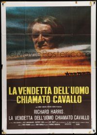 4y628 RETURN OF A MAN CALLED HORSE Italian 1p '76 different image of Richard Harris over horizon!