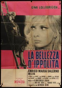 4y649 SHE GOT WHAT SHE ASKED FOR Italian 1p '62 sexy blonde Gina Lollobrigida full-length & c/u!