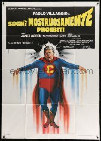 4y657 SOGNI MOSTRUOSAMENTE PROIBITI Italian 1p '82 Casaro art of wacky Superman Paolo Villaggio!