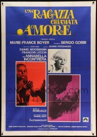 4y686 UNE FILLE NOMMEE AMOUR Italian 1p '69 Marie-France Boyer, Sergio Gobbi's A Girl Named Love!