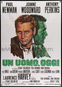 4y711 WUSA Italian 1p '71 two cool different artwork images of Paul Newman, Stuart Rosenberg!