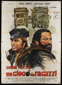 4y134 CONVOY BUDDIES Italian 2p '75 Tarantelli art of truck drivers Paul Smith & Antonio Cantafora